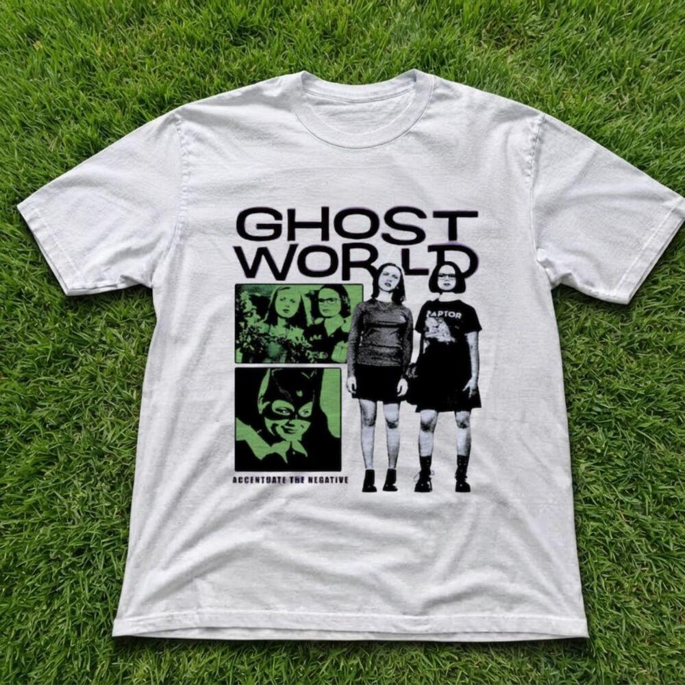 Ghost World Movie T-shirt, White Enid And Rebecca Graphic Indie Tee